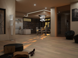 Interno appartamento residenziale moderno